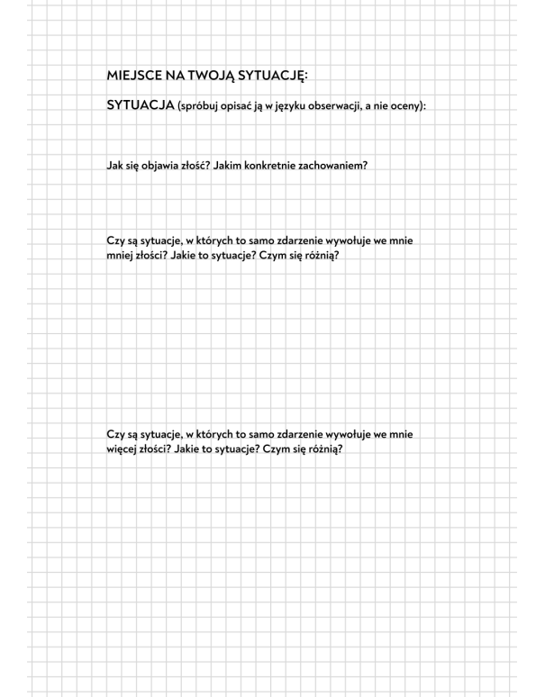 Zeszyt rozwojowy o złości